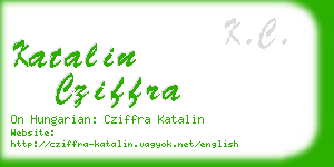 katalin cziffra business card